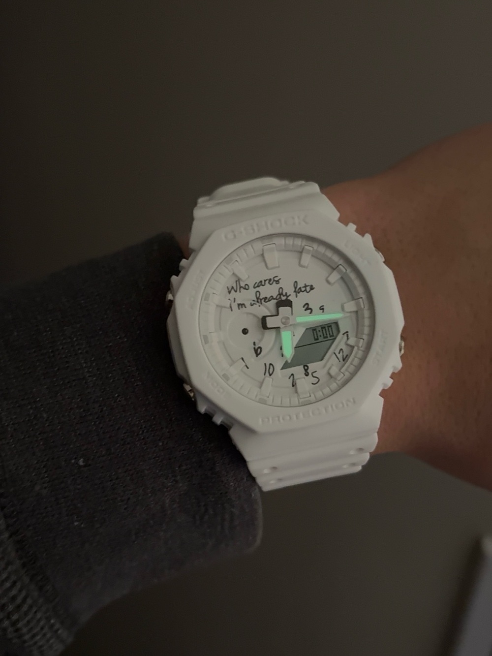 Casio G-Shock “who cares I’m already late” custom